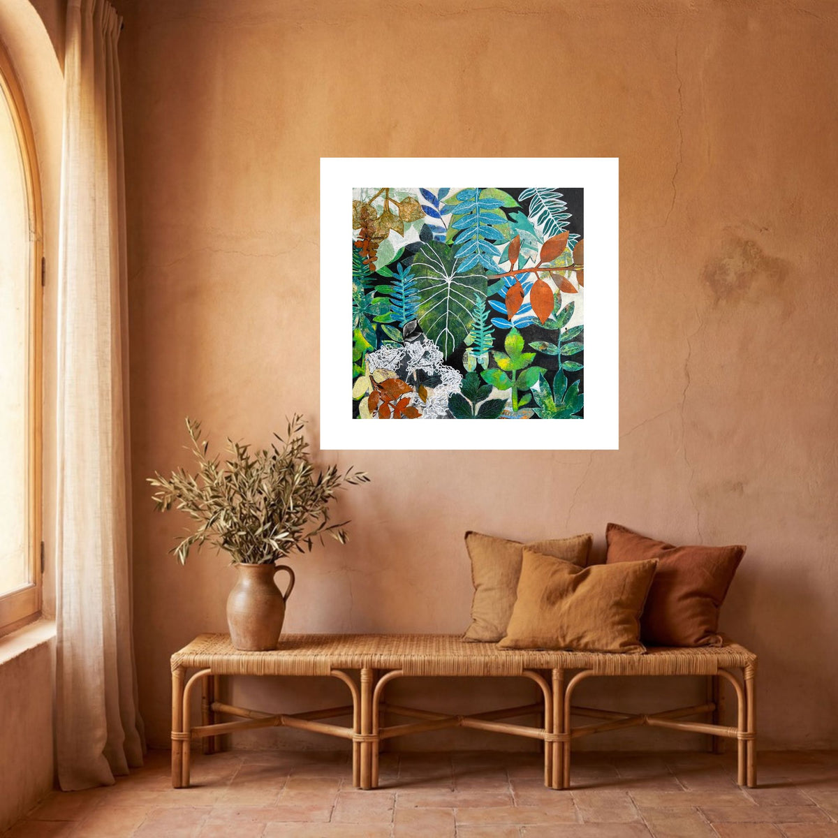 Leaf Montage with Elephants Ear Plant