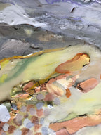 Geothermal Pool with Steam Rising by Rachel Jeffery