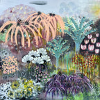 Border With Echinacea by Rachel Jeffery