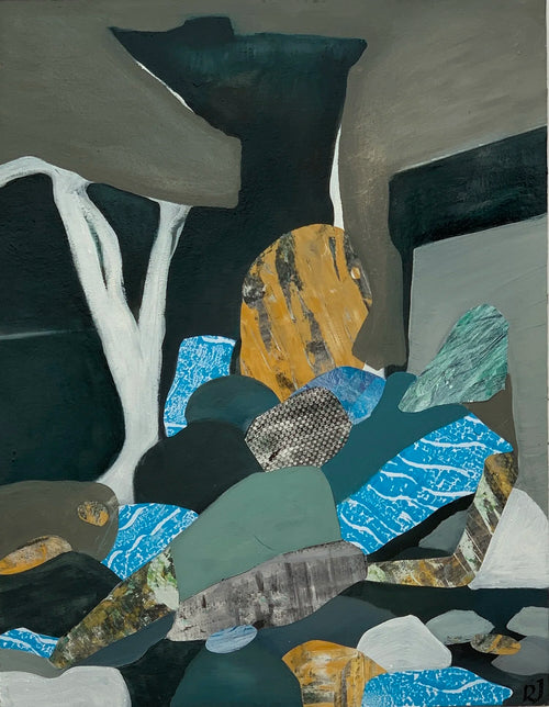 Cave With Figure by Rachel Jeffery