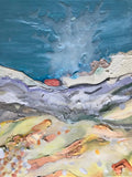 Geothermal Pool with Steam Rising by Rachel Jeffery