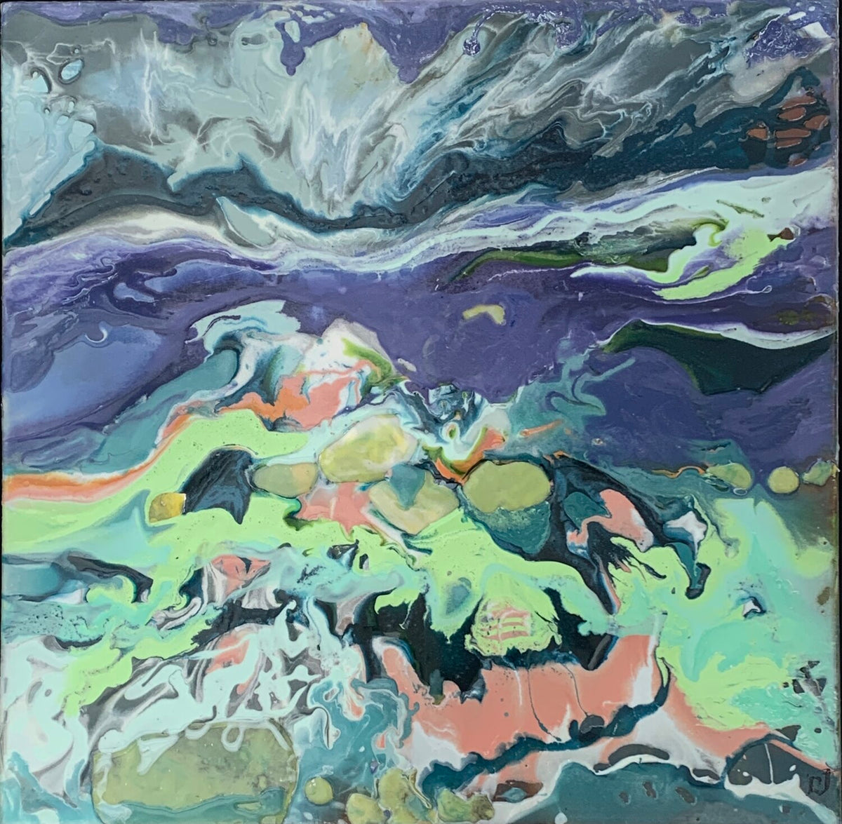 Quarry With Sulphur Rising by Rachel Jeffery