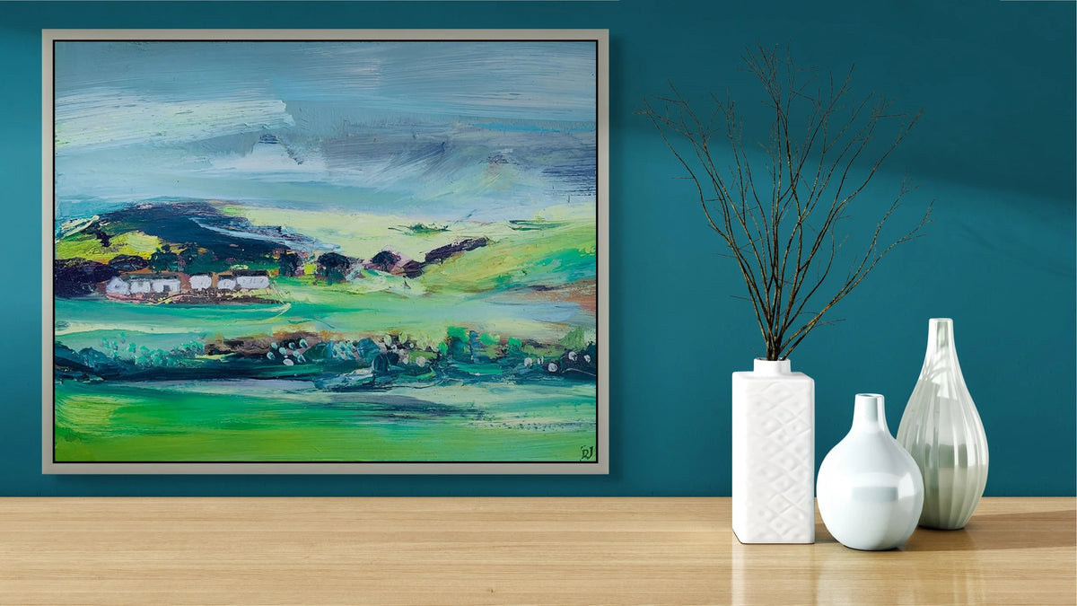 Bellever Cottages, Dartmoor by Rachel Jeffery