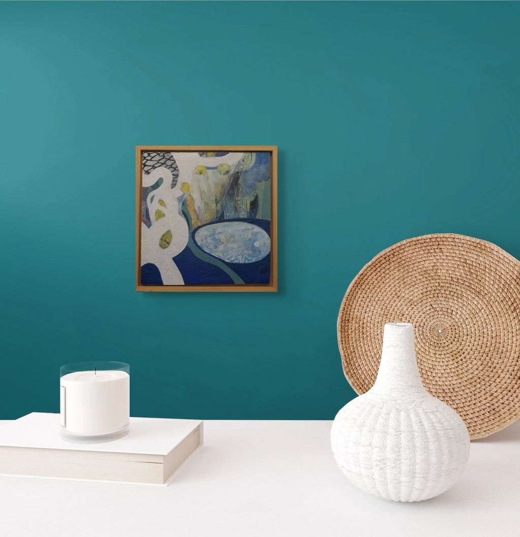 Cove With Large Boulder by Rachel Jeffery