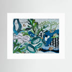 On the Harbour Wall. Paper Print 
