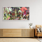 In Amongst the Foliage .Canvas Print
