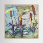 Red Hot Pokers. Canvas Print