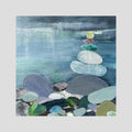 Pebble pile, Praa Sands. Canvas Print 