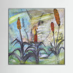 Red Hot Pokers. Canvas Print