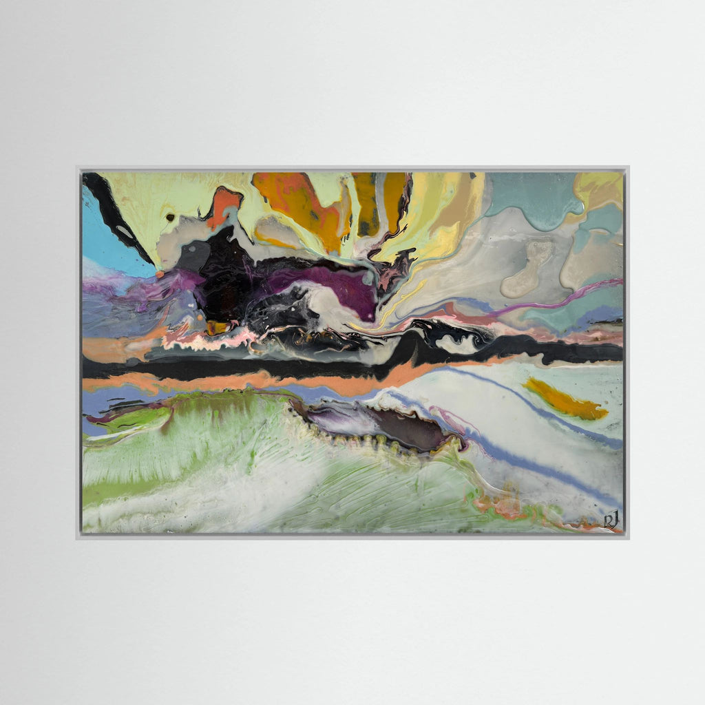Landscape with Quarry. Paper Print.