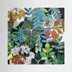 Leaf Montage with Elephant Ear Plant . Canvas Print