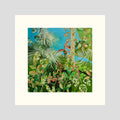 Rain Forest with Tropical Birds. Paper Prints