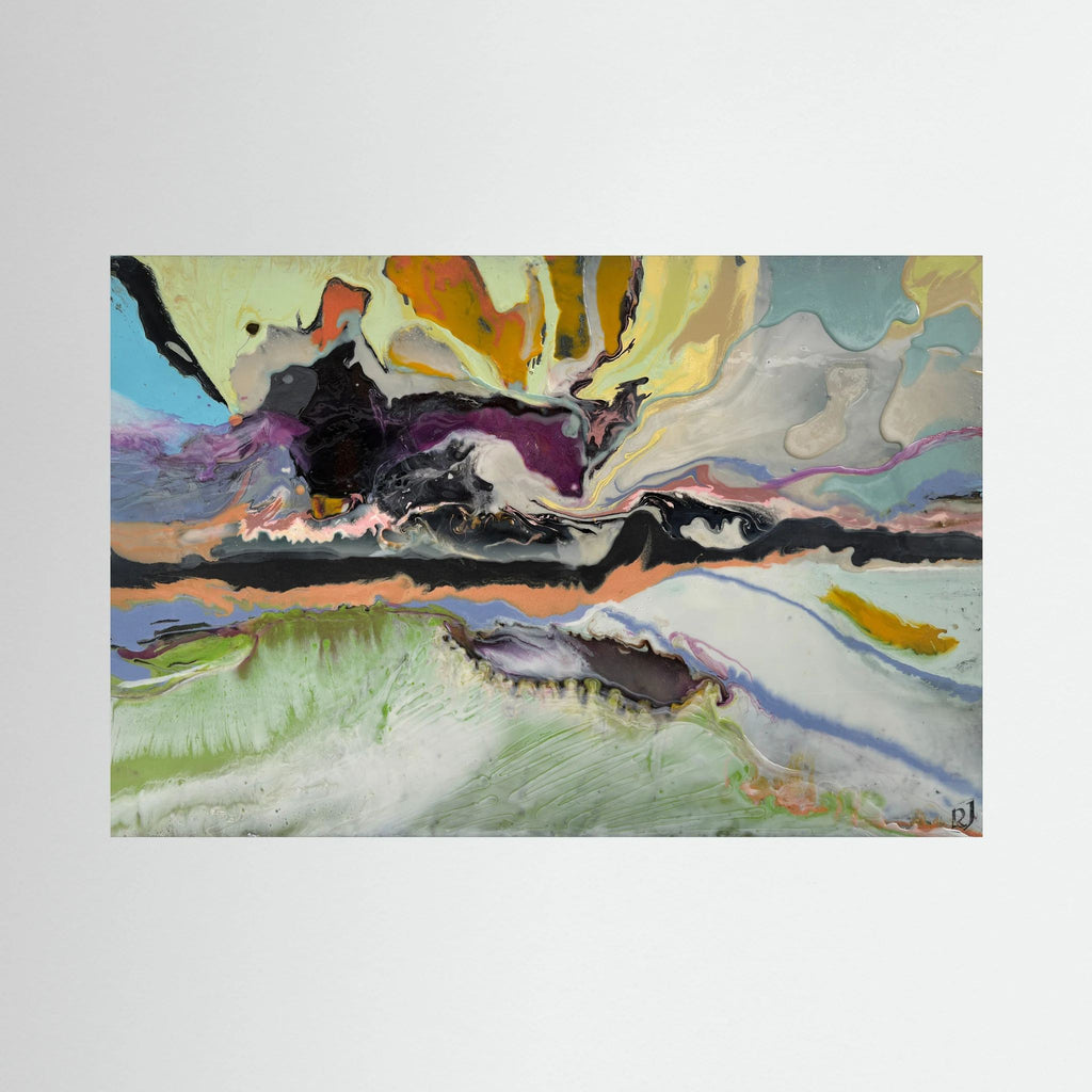 Landscape with Quarry. Paper Print.