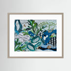 On the Harbour Wall. Paper Print 