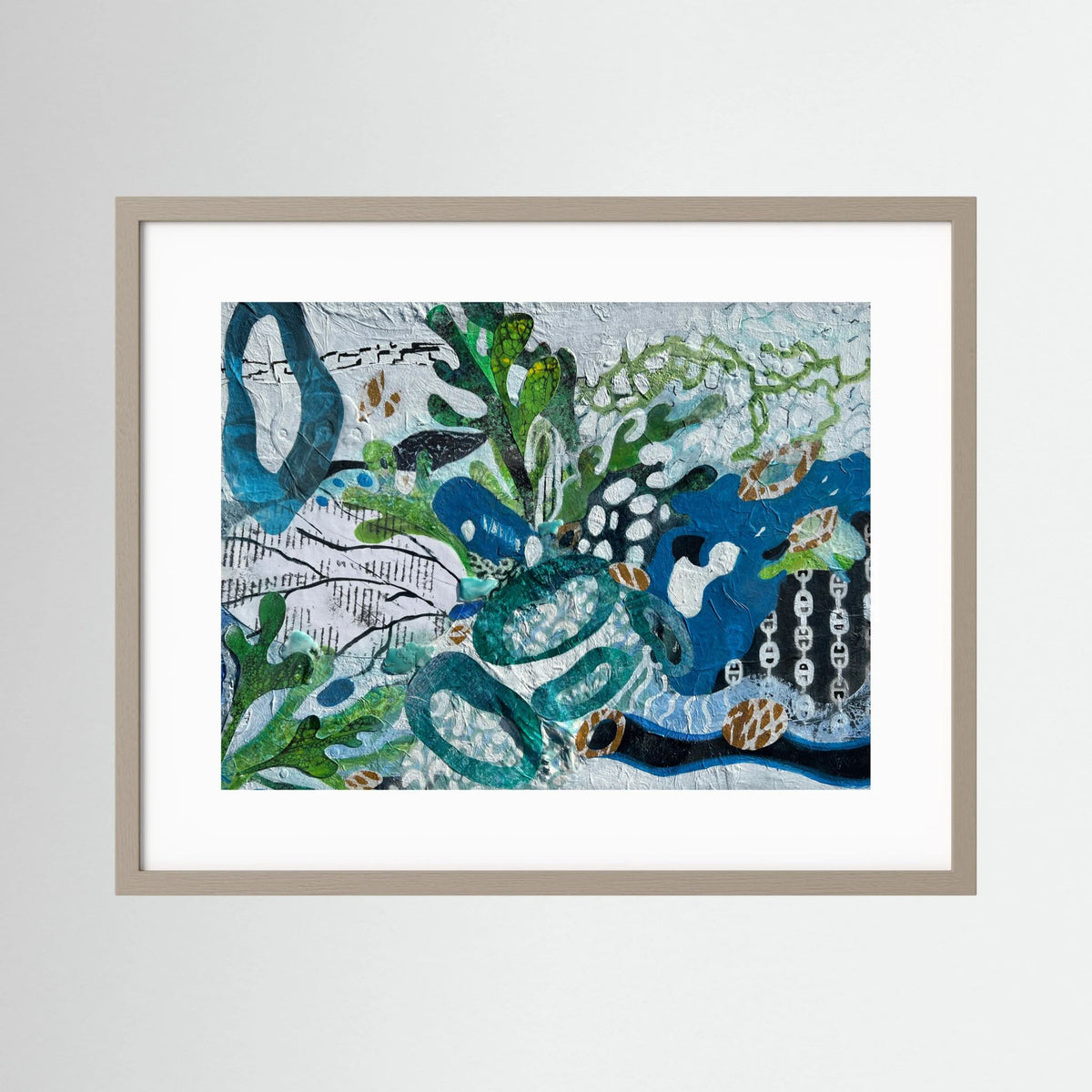 On the Harbour Wall. Paper Print 