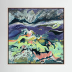 Quarry with Sulphur Rising. Canvas Print