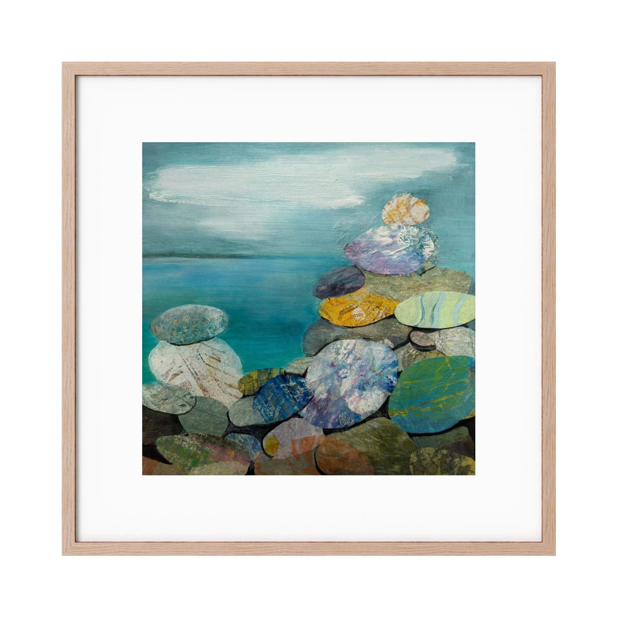 Pebble Pile 2. Paper Print.