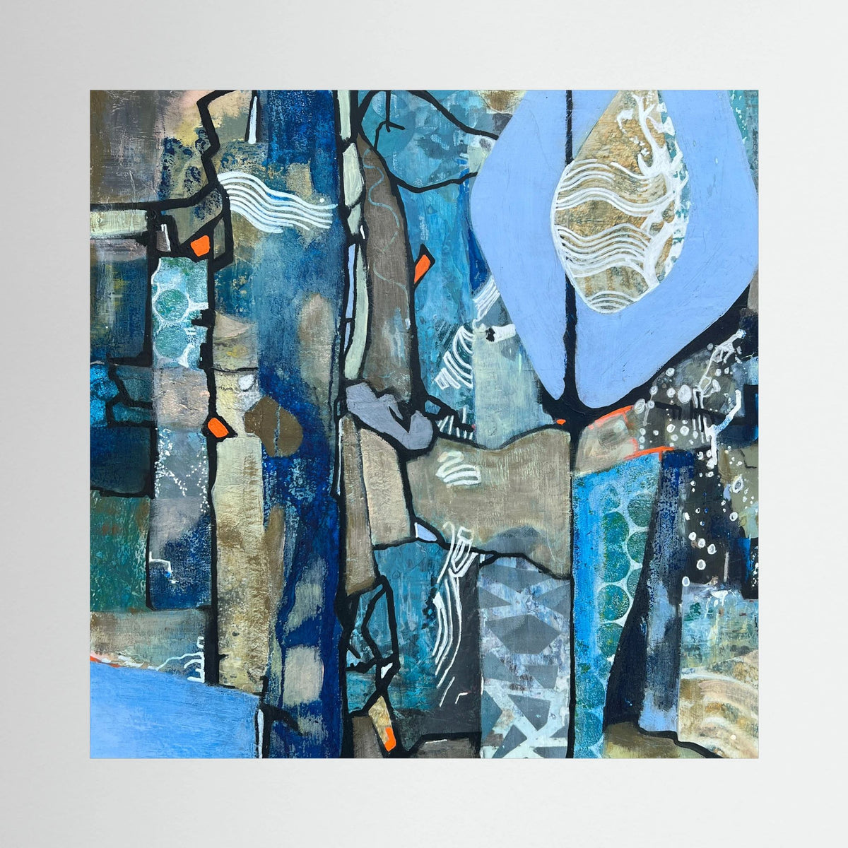 Rock Work. Canvas Print.