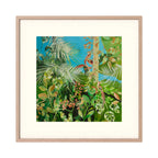 Rain Forest with Tropical Birds. Paper Prints