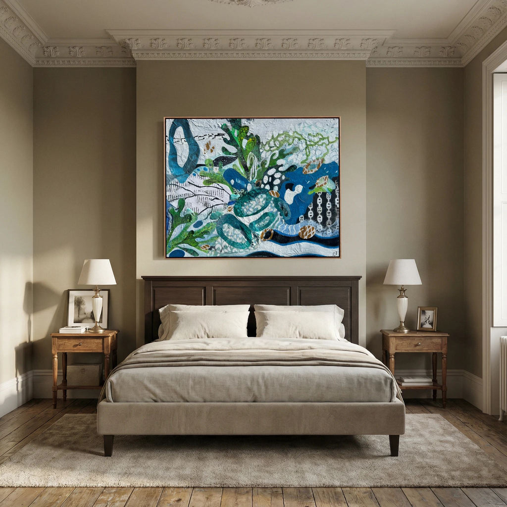 On the Harbour Wall. Canvas Print.