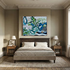 On the Harbour Wall. Canvas Print.