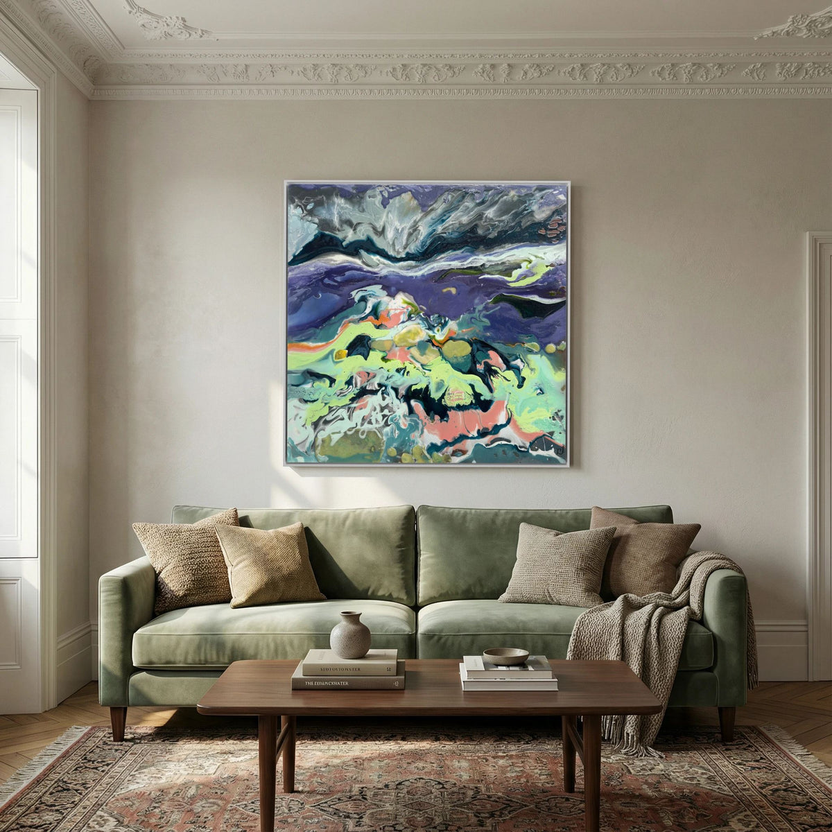 Quarry with Sulphur Rising. Canvas Print
