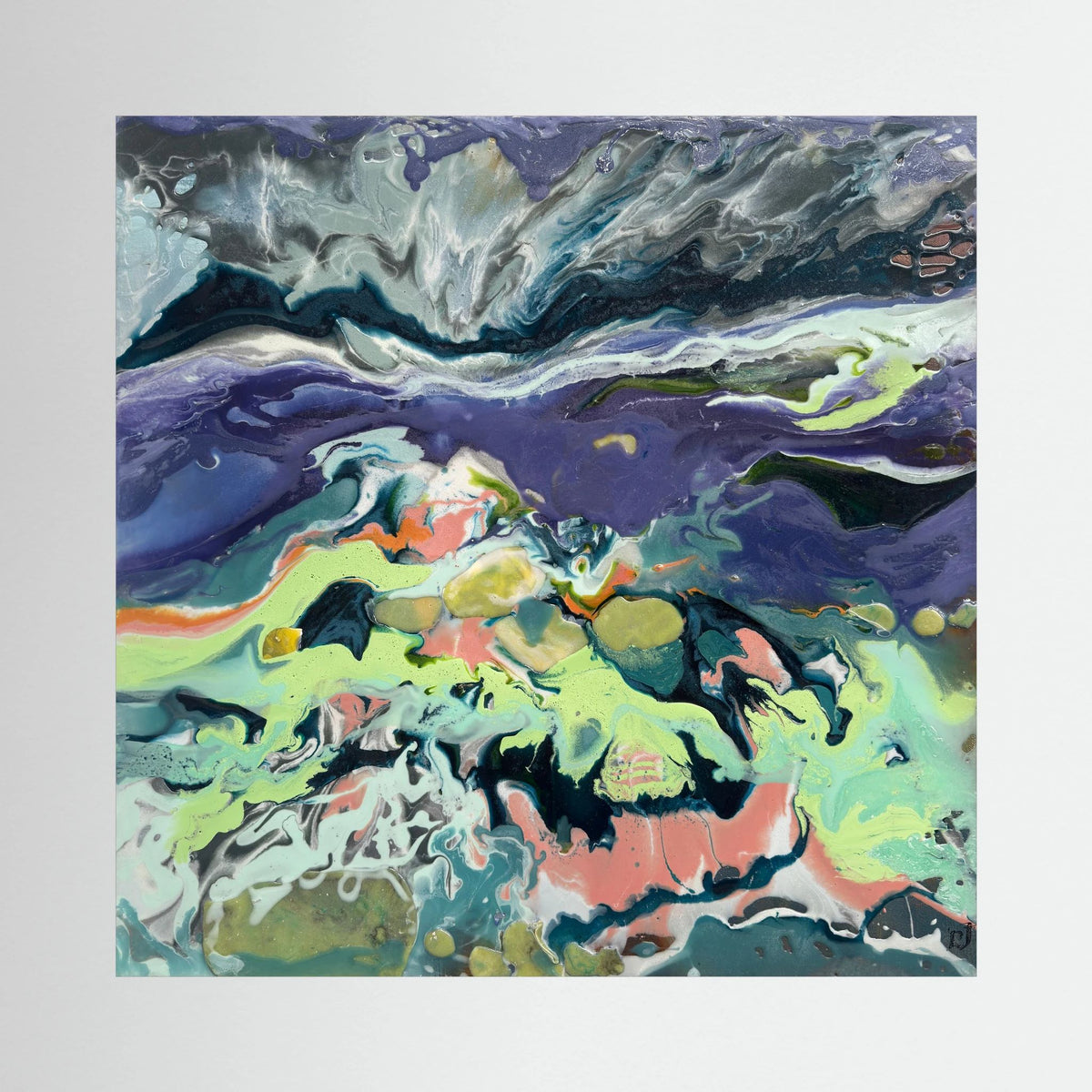 Quarry with Sulphur Rising. Canvas Print