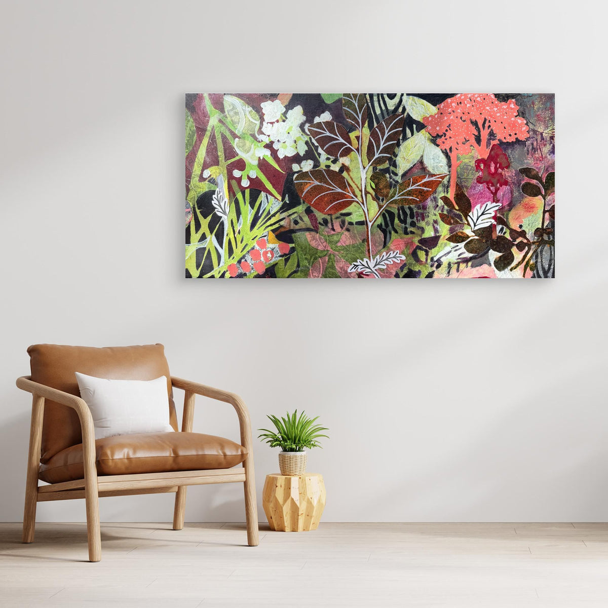 In Amongst the Foliage .Canvas Print