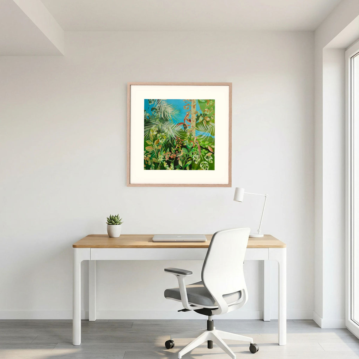 Rain Forest with Tropical Birds. Paper Prints