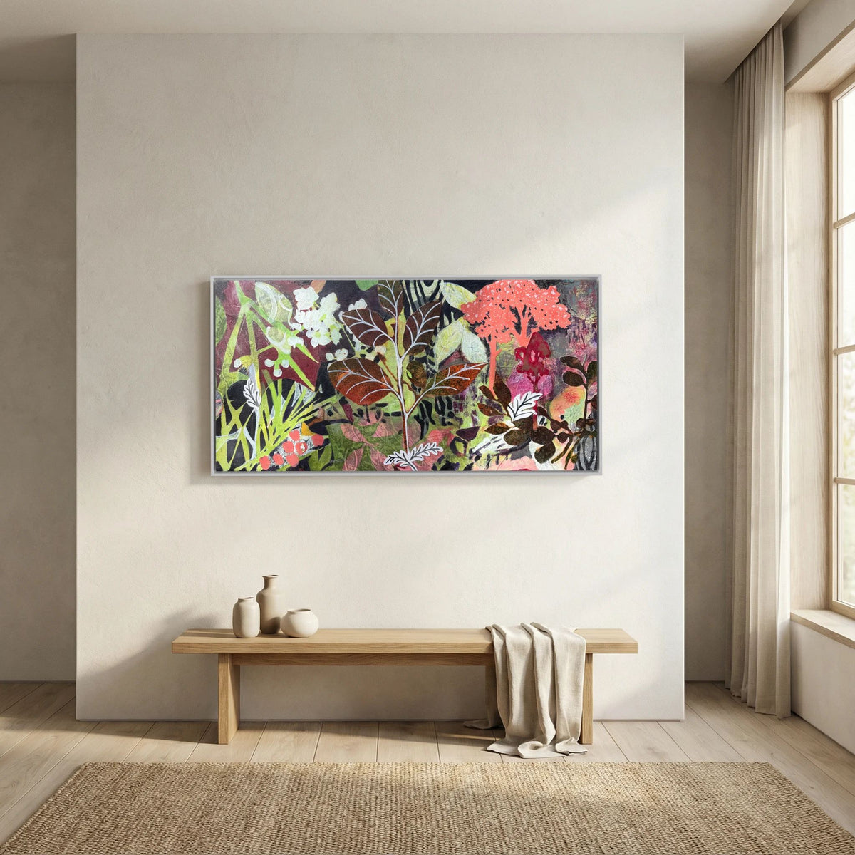 In Amongst the Foliage .Canvas Print
