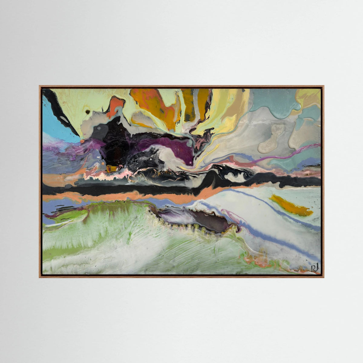 Landscape with Quarry. Paper Print.
