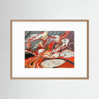 Volcanic Crater with Lake . Paper Print 
